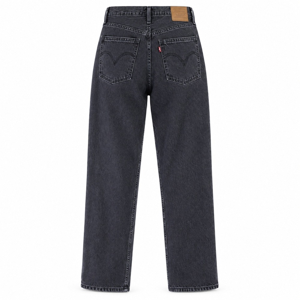 Levi's Premium Dad Jean Women's 28 Washed Black High Rise Straight Leg